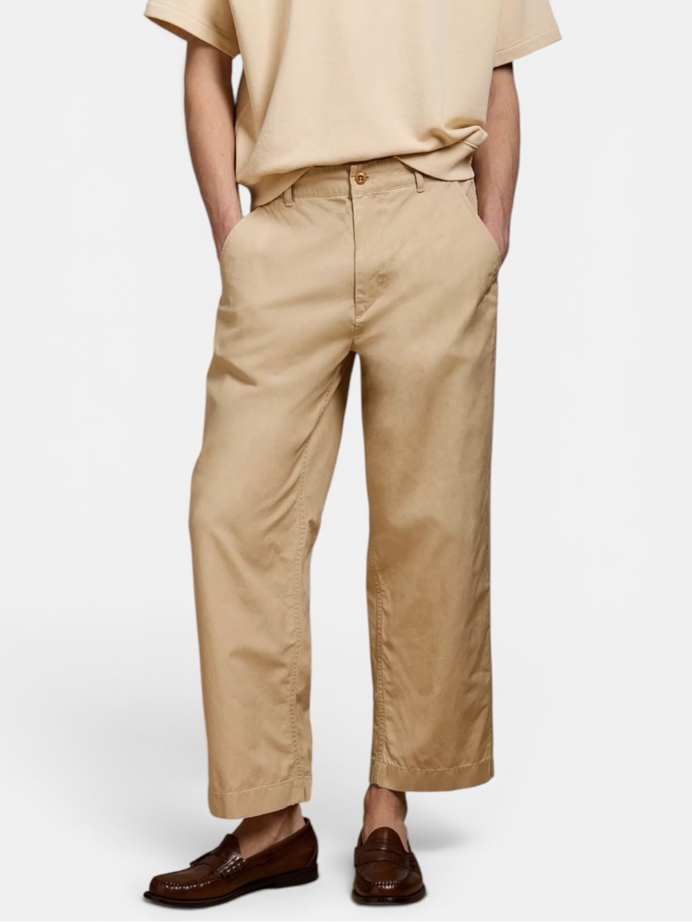 American Eagle Mens 32/30 Light Brown AE77 Easy Pant